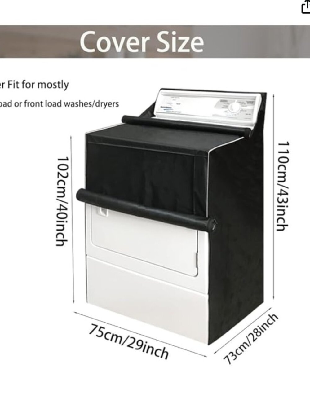 Washer and Dryer Covers, Washing Machine Covers Waterproof Dustproof Laundry Dry
